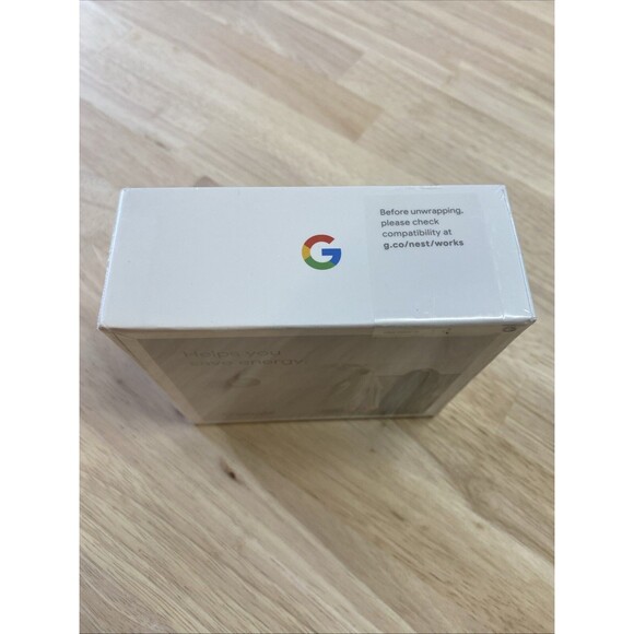 Google Nest Thermostat, BRAND NEW, Sealed GA01334-US Snow - Picture 3 of 6